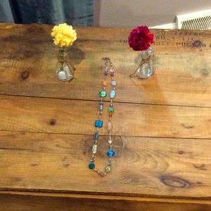 Colorful long necklace